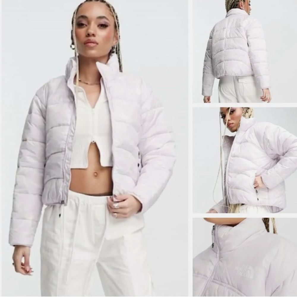 The North Face 2000 Puffer Jacket NWT - Lavender Splatter Print - Women's Size L